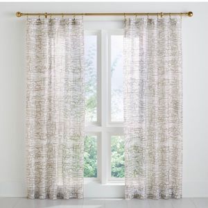 Crate and Barrel Muriel curtain panels 48x108 - set of 4